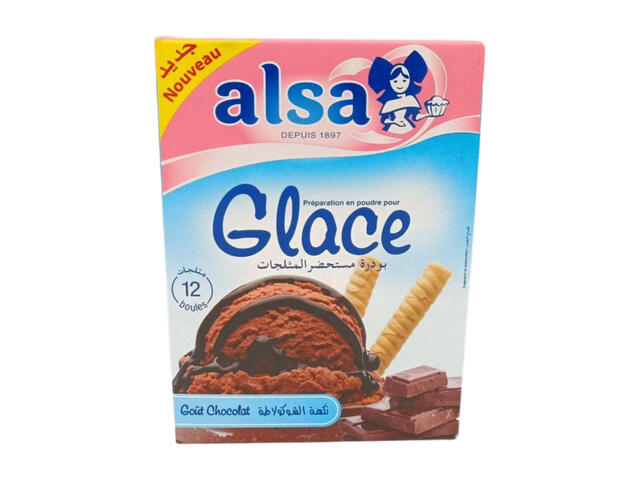 Crème Glacée Chocolat à Préparer Alsa 110g.