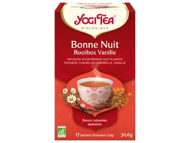 Infusion Bonne Nuit Rooibos Vanille Yogitea 34g.