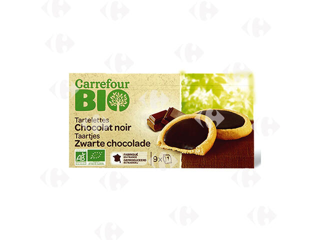 Tartelettes au Chocolat Noir Carrefour Bio 125g