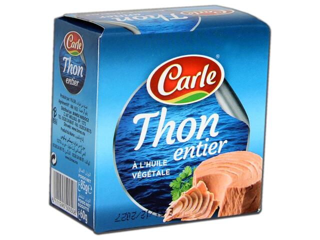 Conserve de Thon à l'Huile Végétale Carle 85g