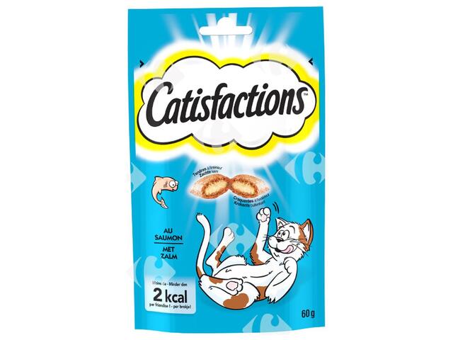 Friandises au Saumon pour Chats Catisfactions 60g