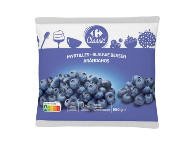 Myrtilles Surgelées Carrefour 650g