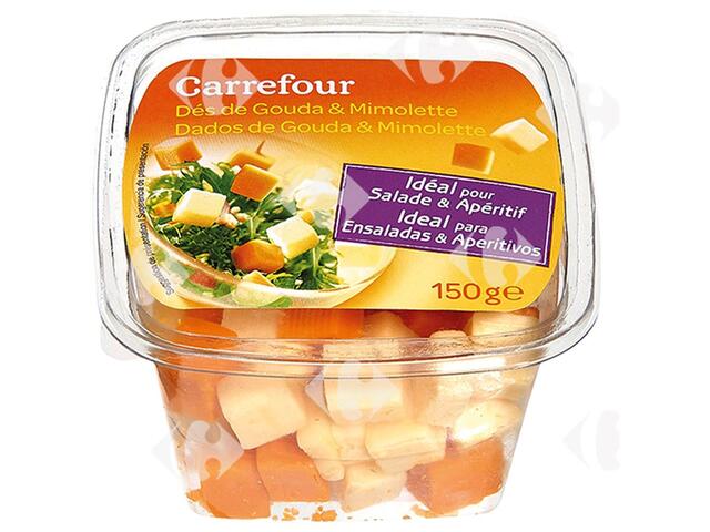 Dés de Gouda et Mimolette Carrefour 150g