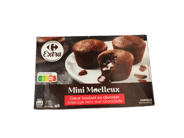 Mini Moelleux Chocolat Carrefour 6x156g.