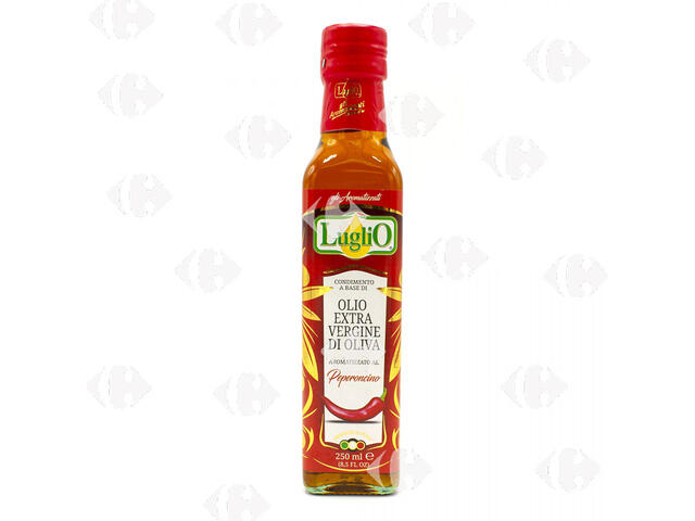 Huile d'Olive Extra Vierge Aromatisée piment Luglio 250ml.