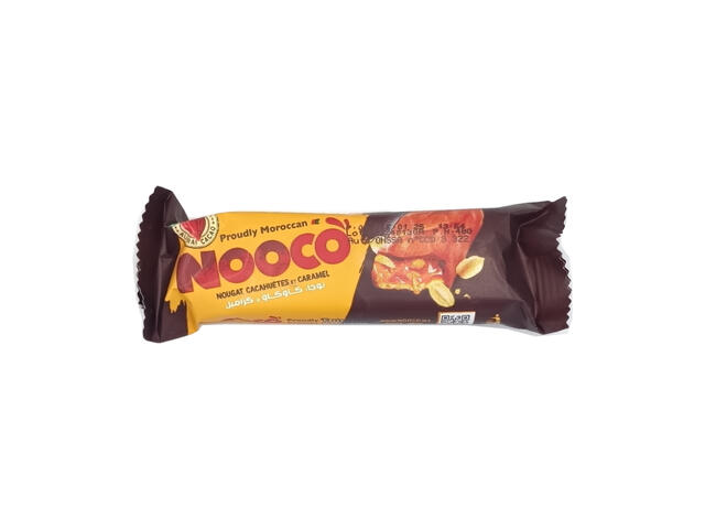 Barre Nougat Caramel Cacahuètes Nooco 48g