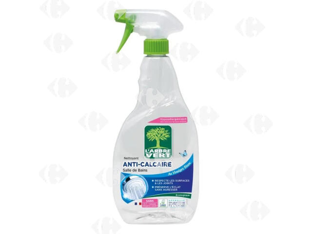 Spray Salle de Bain Anti-calcaire L'Arbre Vert 740ml.