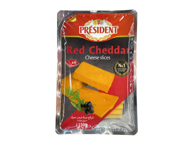 Fromage Cheddar en Tranches Président 150g