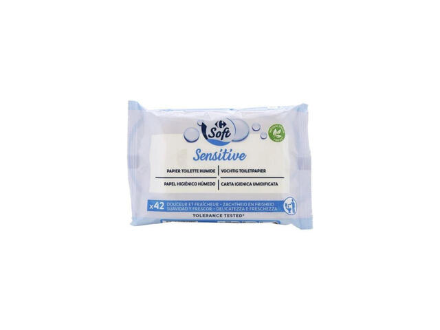 Papier Toilette Humide Sensitive Carrefour 42 unités