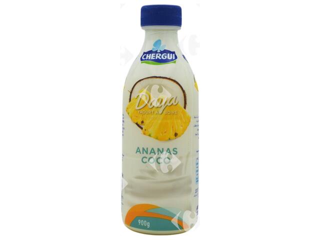 Yaourt à Boire Ananas Coco Daya Chergui 900g.