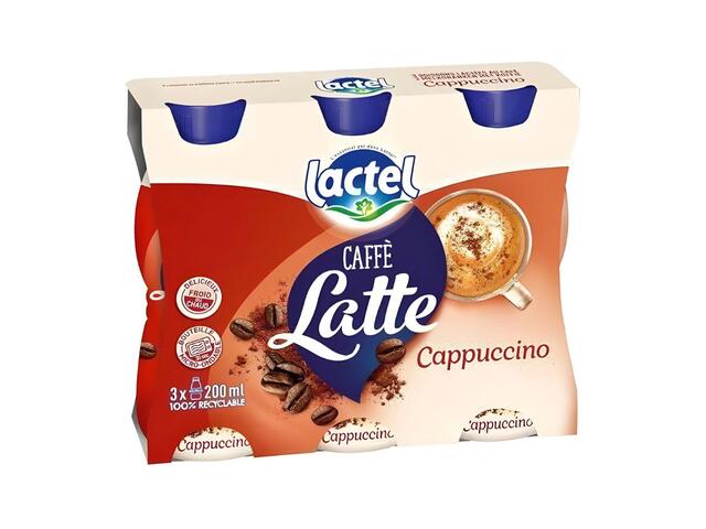 Latte Cappuccino UHT Lactel 3x200ml.