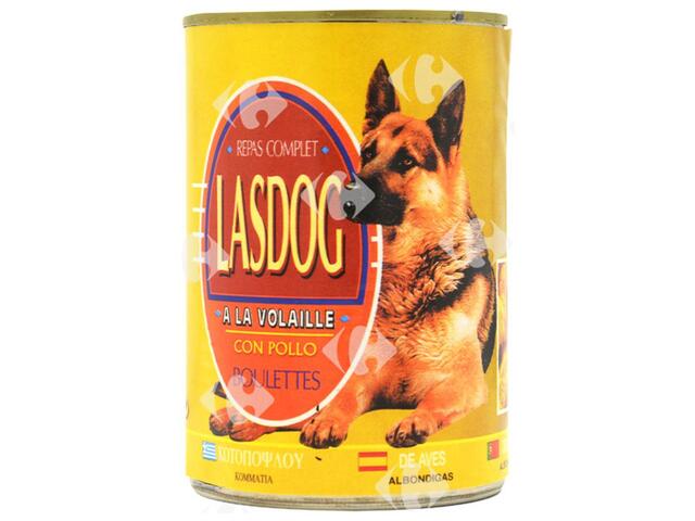 Boulettes Boîte Volaille Chien Lasdog 400g