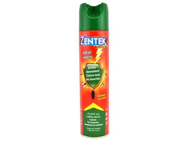 Insecticide Aérosol Contre Tous les Insectes Zentek 400ml