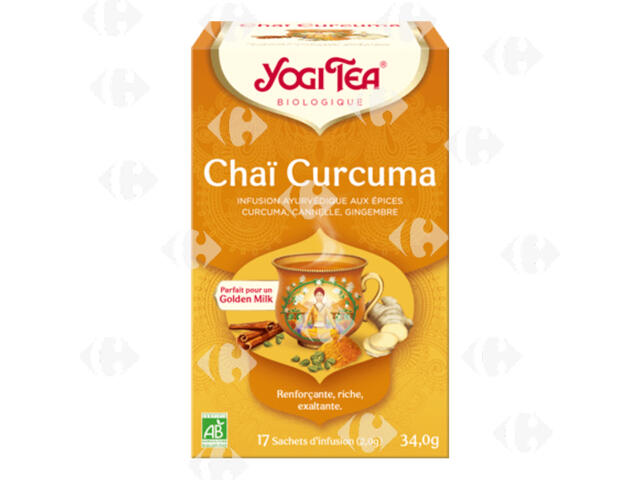 Infusion Chaï Curcuma Yogi Tea 17 sachets