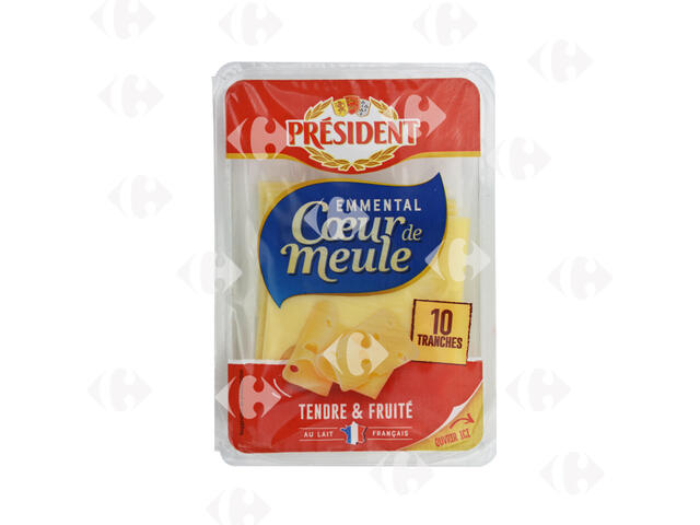 Emmental Cœur de Meule en Tranches Président 150g.