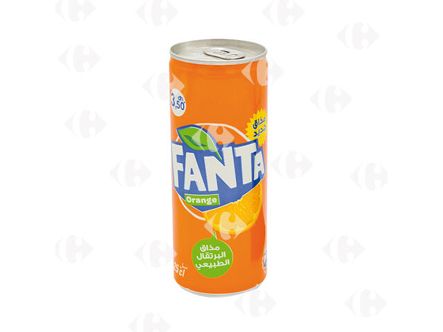 Boisson gazeuse Fanta orange canette 25cl