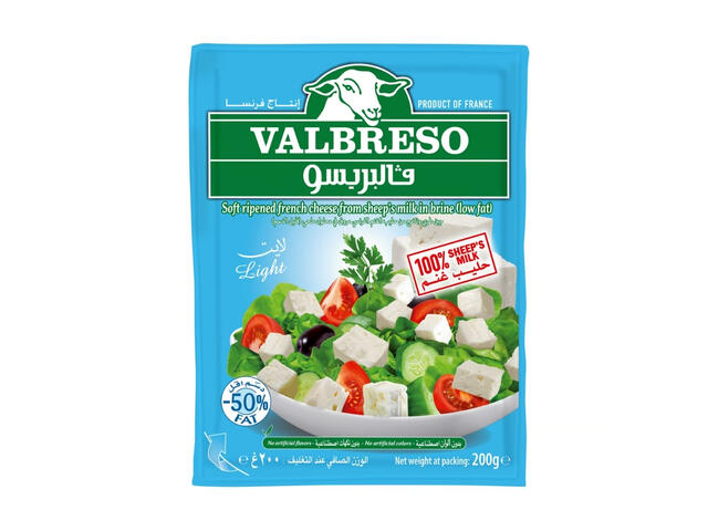 Fromage Feta Light Valbreso 200g