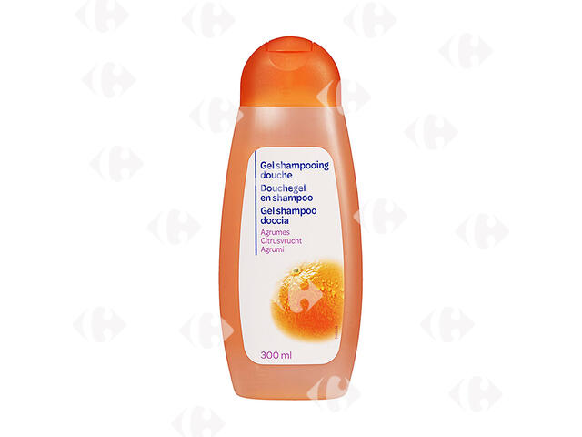 Gel Shampooing de Douche Agrumes Carrefour Blanc300ml