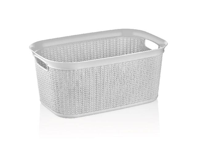 Panier à Linge en Plastique Rectangulaire Ucsan 56,6x36,6x25,5cm 38L