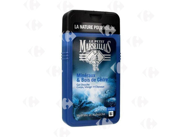 Gel Douche aux Minéraux et Bois de Cèdre Le Petit Marseillais 250ml