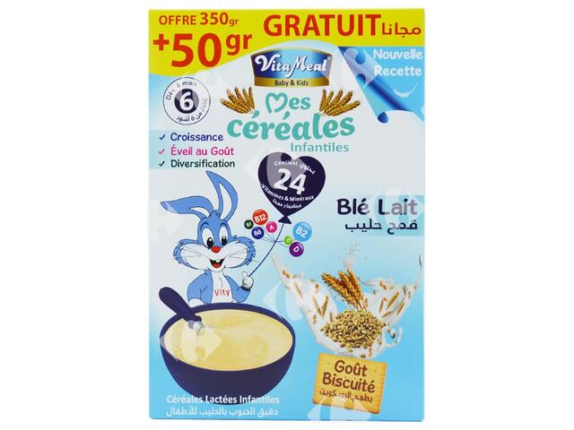Farine Céréales de Blé et Lait Vitameal Baby 350g