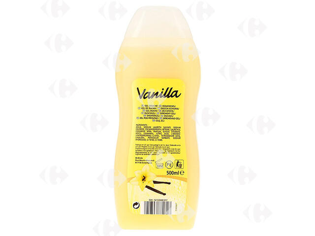 Gel Douche Vanille Carrefour Blanc 500ml