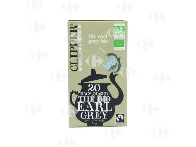 Infusions en Sachets Thé Earl Grey Bio Clipper 20 unités