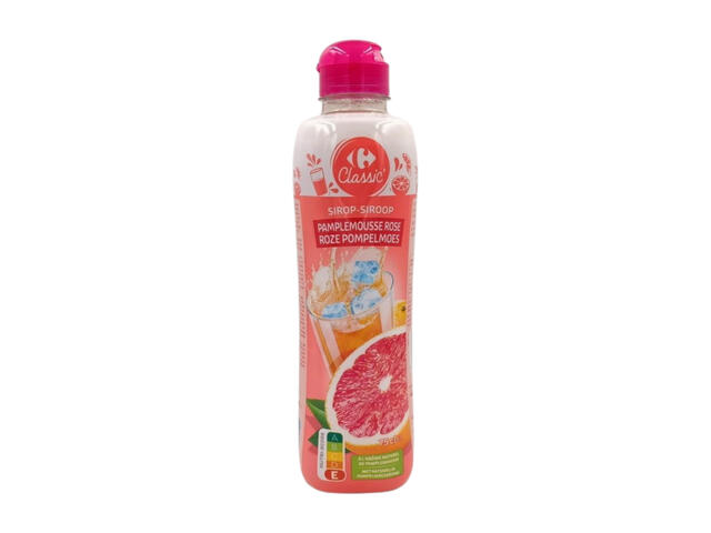 Sirop de Pamplemousse Rose Carrefour 75cl.