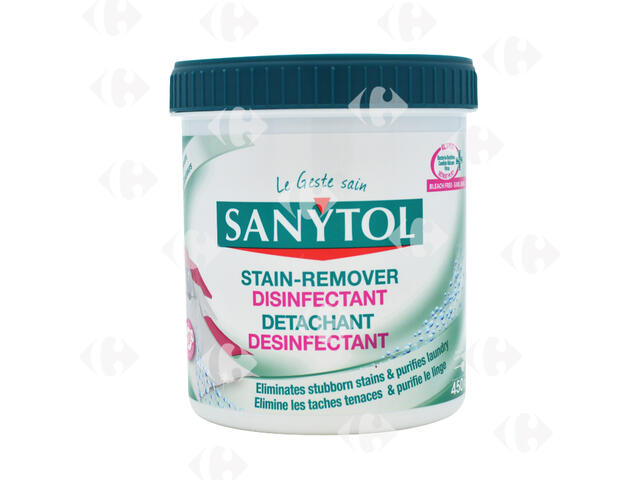 Détachant Désinféctant et Reblanchiseur en Poudre Sanytol 450g