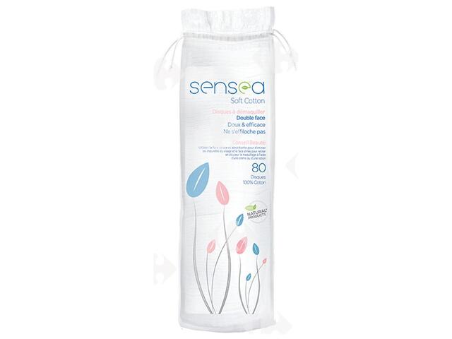 Cotons Disques Démaquillants Sensea 80 disques