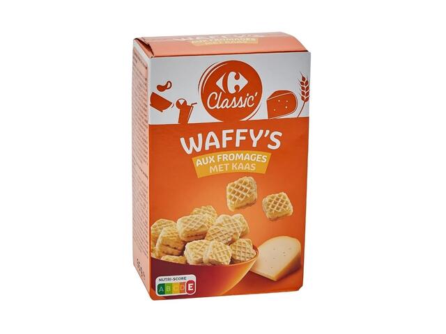 Biscuits Apéritifs Gaufrettes aux Fromage Carrefour Classic 65g