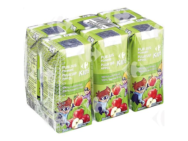 Pack Pur Jus de Pomme Carrefour Kids 6x20cl