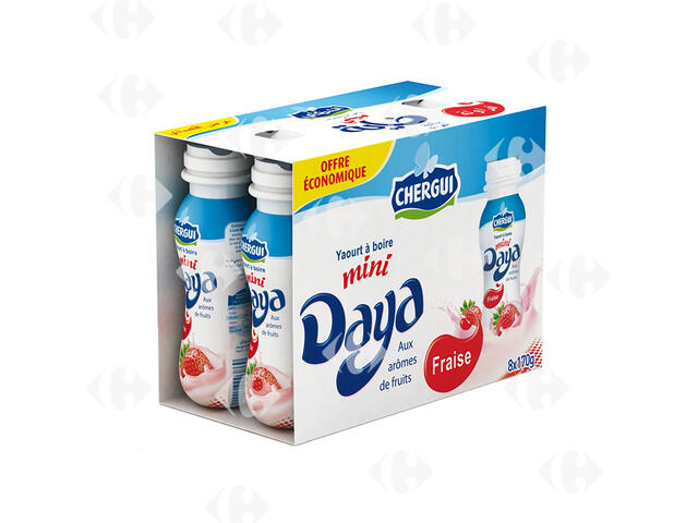 Pack Éco Mini-Daya Fraise Chergui 170g 8 unités