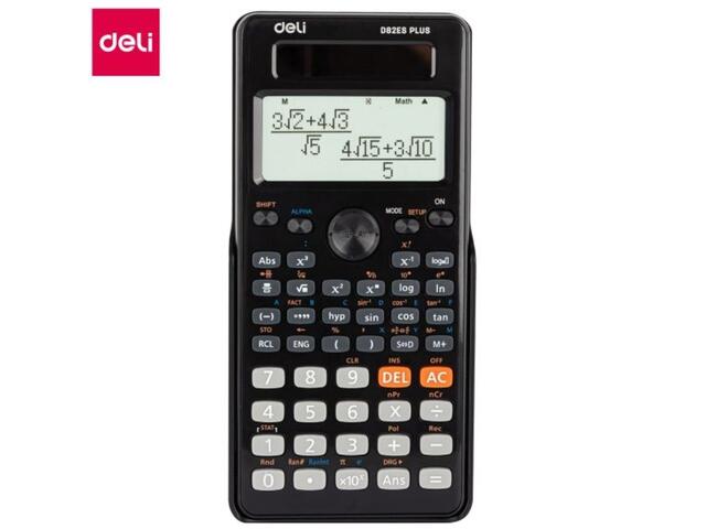 Calculatrice Scientifique Deli Noir ED82ES