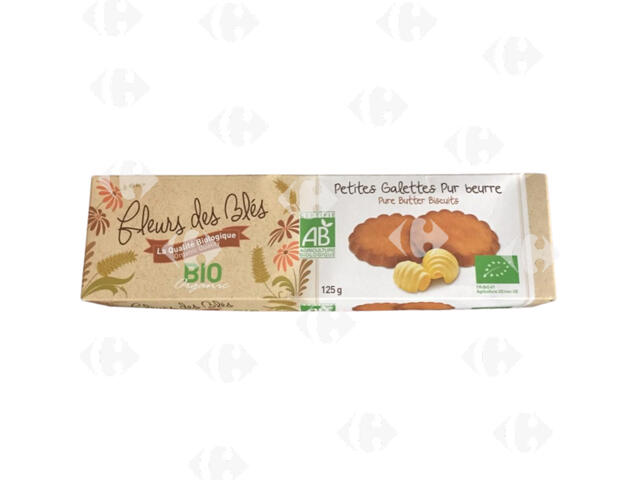 Petites Galettes Beurre Bio Fleurs des Blés 125g