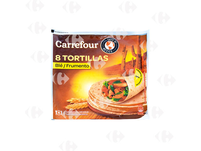 Galettes Tortillas de Blé Carrefour 8 feuilles 320g