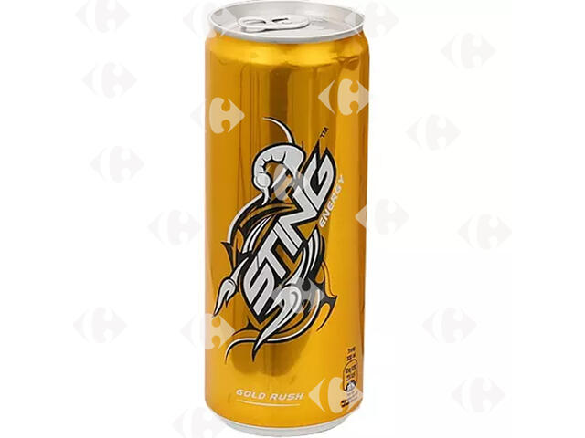 Boisson Énergétique Gold Rush Sting 25cl.