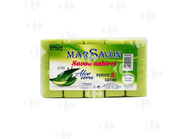 Savon Dur Aloe Vera Marsavon 5x100g