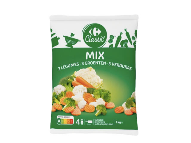 Mix Carottes Brocolis Choux Fleurs Carrefour 1kg