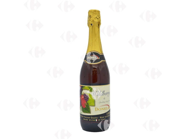 Vin Mousseux Sans Alcool Fruit Rouge Donnelli 75cl