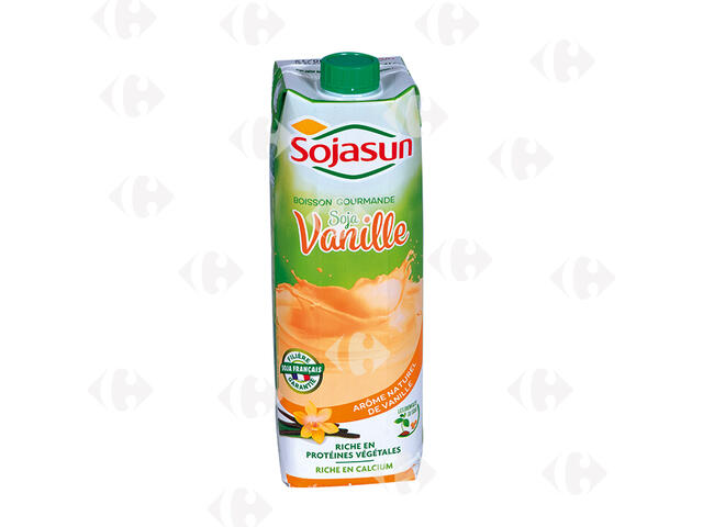 Lait de Soja à la Vanille UHT Sojasun 1L.