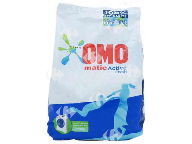 Détergent Lessive Poudre Machine Dioxygène Omo Matic 750g