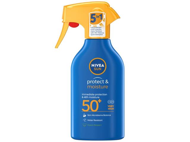 Spray Protect & Hydrate SPF 50+ Trigger Nivea Sun 270ml.
