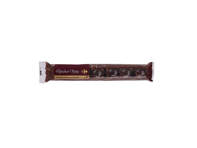 Chocolat Rocher Noir Praliné Carrefour Extra 7x35g