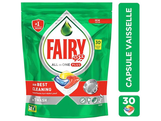 Pastilles Lave-vaisselle Tout-En-1 Plus Original Fairy 20 unités.