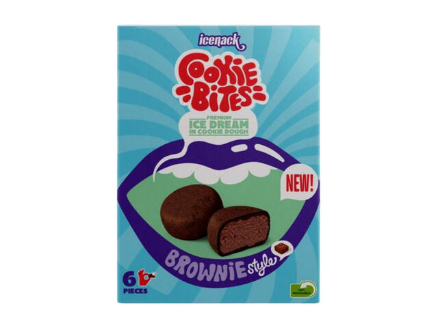 Bites Brownie Icenack 240g 6 pièces.