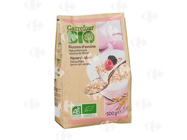 Flocons d'Avoine Carrefour Bio  500g