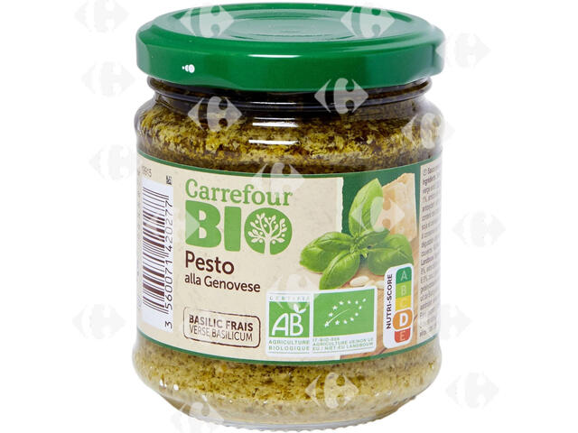 Sauce Pesto Bio Alla Genovese Carrefour Bio 185g