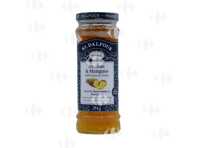 Confiture d'Ananas et Mangue Sans Sucre Saint Dalfour 284g