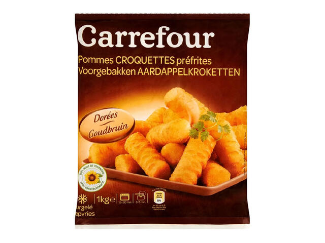 Pommes Croquettes Préfrites Carrefour 1kg.